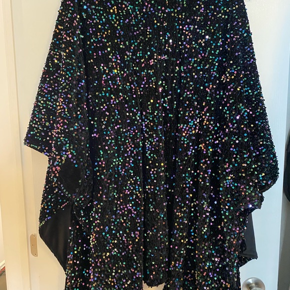 Torrid Black Sequin Women's Top Plus O/S fits plus size - Picture 2 of 6